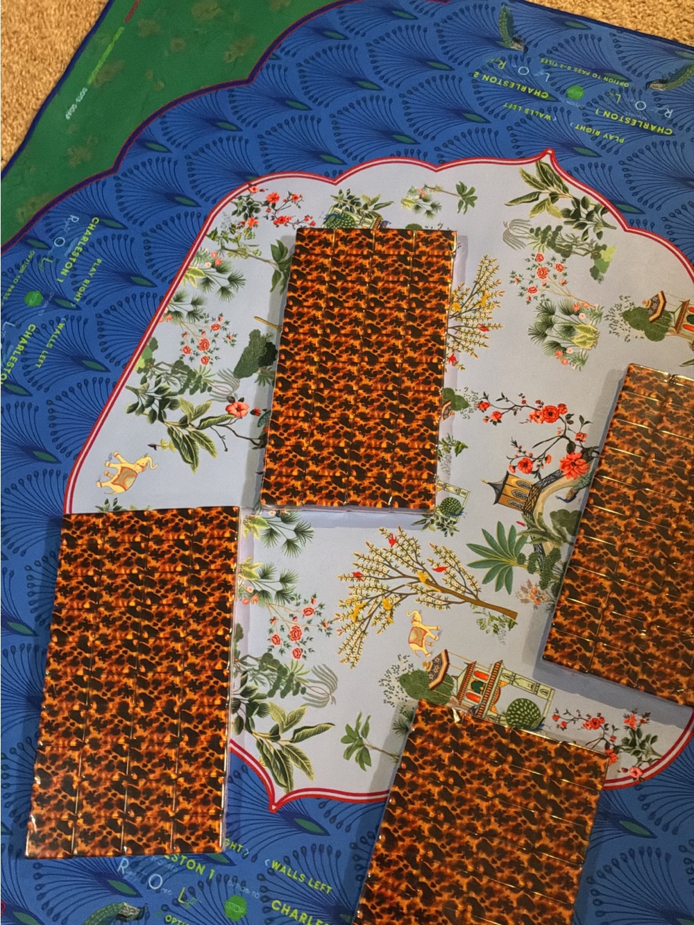 American mahjong tiles (unbranded) cheetah motif